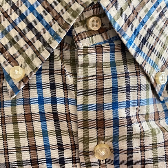 Peter Millar Men's Multicolor Checked Long Sleeve Button Down Shirt XL - Picture 2 of 8